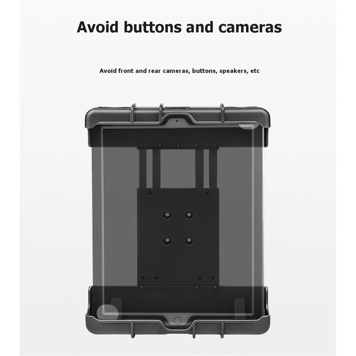 Industrial Tablet Mount with Irregular Pipe Clamp for Pro 12.9 Adjustable Holder Industrial Warehouse Stand L