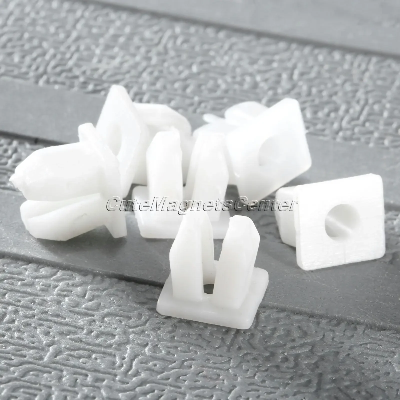 50Pcs 5mm Hole Auto Fastener White Car Plastic Push Rivet Fender Clips Fender Bumper Door Side Skirt Retainer Universal