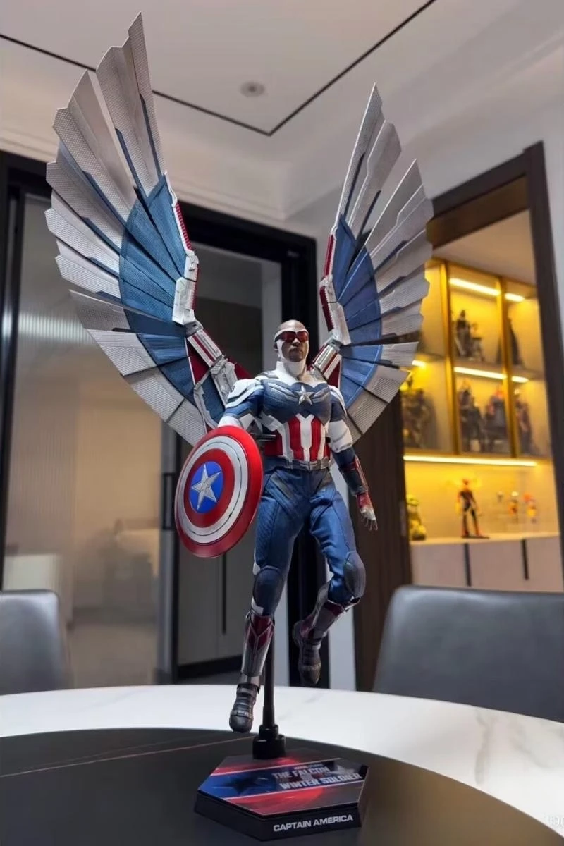 

In Stock Hottoys 1/6th Tms040 Captain America The Falcon And The Winter Soldier Ht Marvel Original Anime Action Figures Model