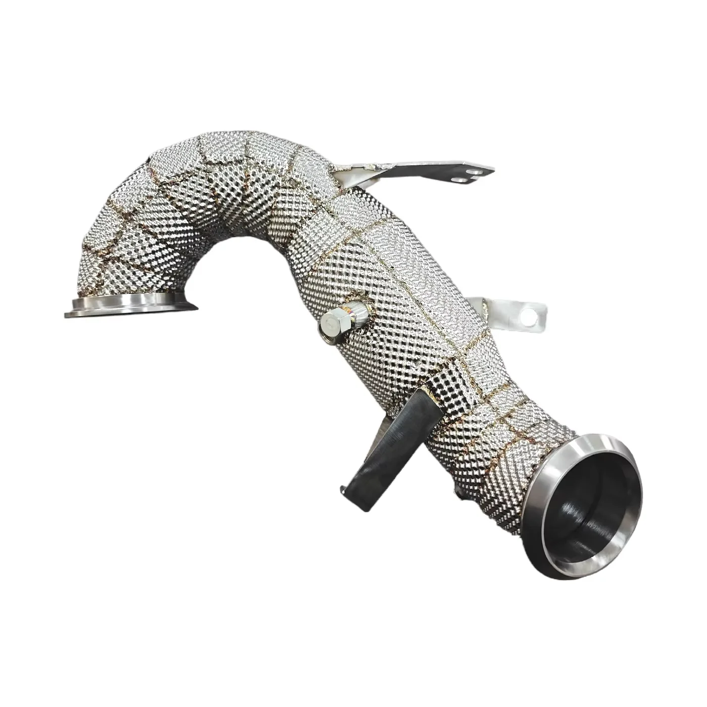 

Даунпайп с котенком теплозащитного экрана для Mercedes-Benz A45 A45S W177 M139 2.0T 2019+ Racing Downpipe