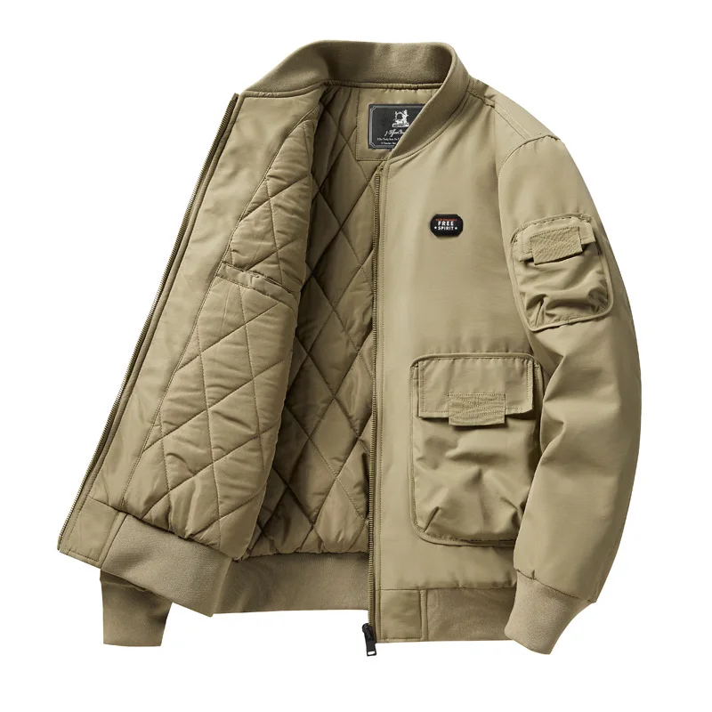 New Fashion Men Thicker Warm Winter Dowm Jackets Man Multiple Pockets Casual Cargo Jackets Male Loose Parkas Winter Coats 5XL