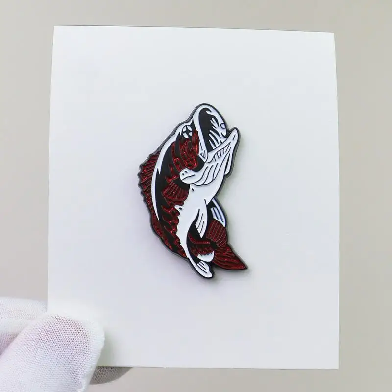 Hat Pin Decoration Fish Shaped Brooch Hat Pins Vibrant Paint Color Decorative Jewelry For Jackets Shirts Clothes Bags And Lapels