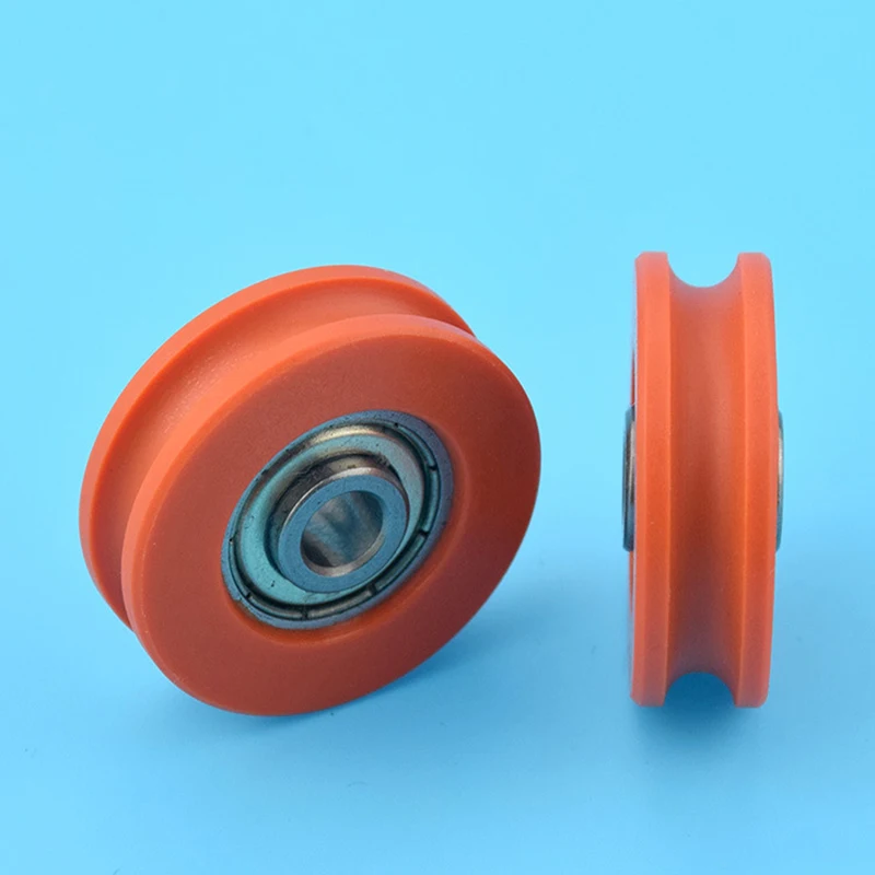 6*32*9.5mm U Groove Wheel Over Line Guide Wheel Non-standard 626ZZ Wrapped Plastic Nylon Furniture Pulley