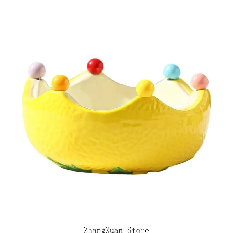 Fruit Colored Porcelain treat Bowl Set Contains 6 Forks For currants almonds And confectioneries 3XUF