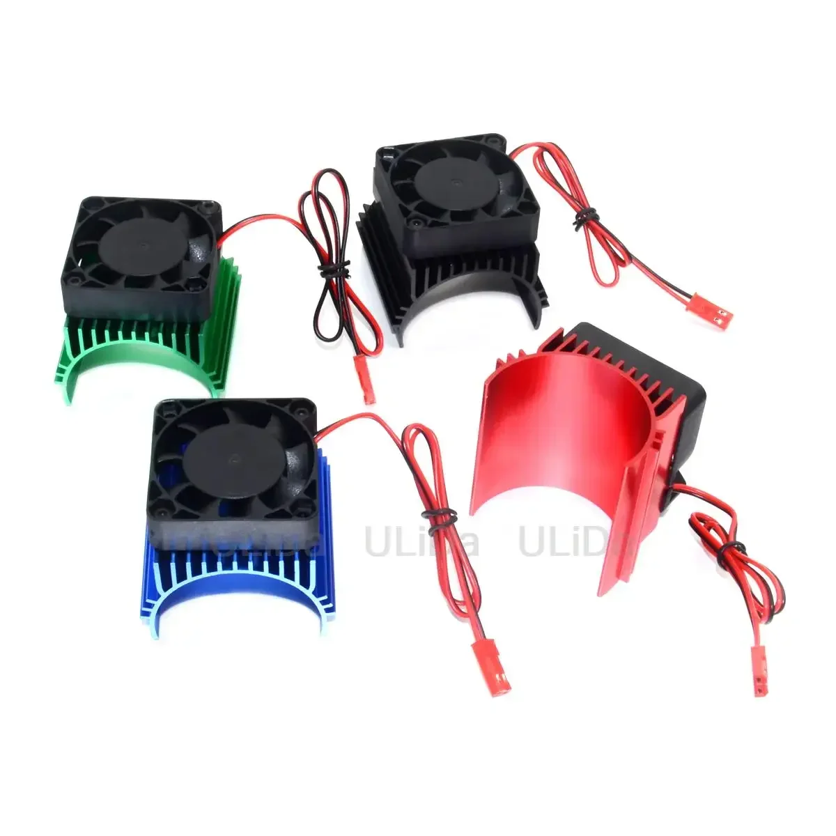 40-42mm Motor Heatsink /w 5V Cooling Fan for 1/7 1/8 4074 4274 1515 1512 1518 EX-07 DBX-07 EX07 DBX07 Buggy Truck RC Car Parts