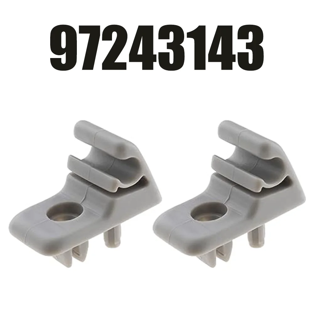 

2Pcs Sun Visor Holder Mount Clips 97243143 for Iveco Vehicles ABS Material and Wear Resistant Car Interior Accessories