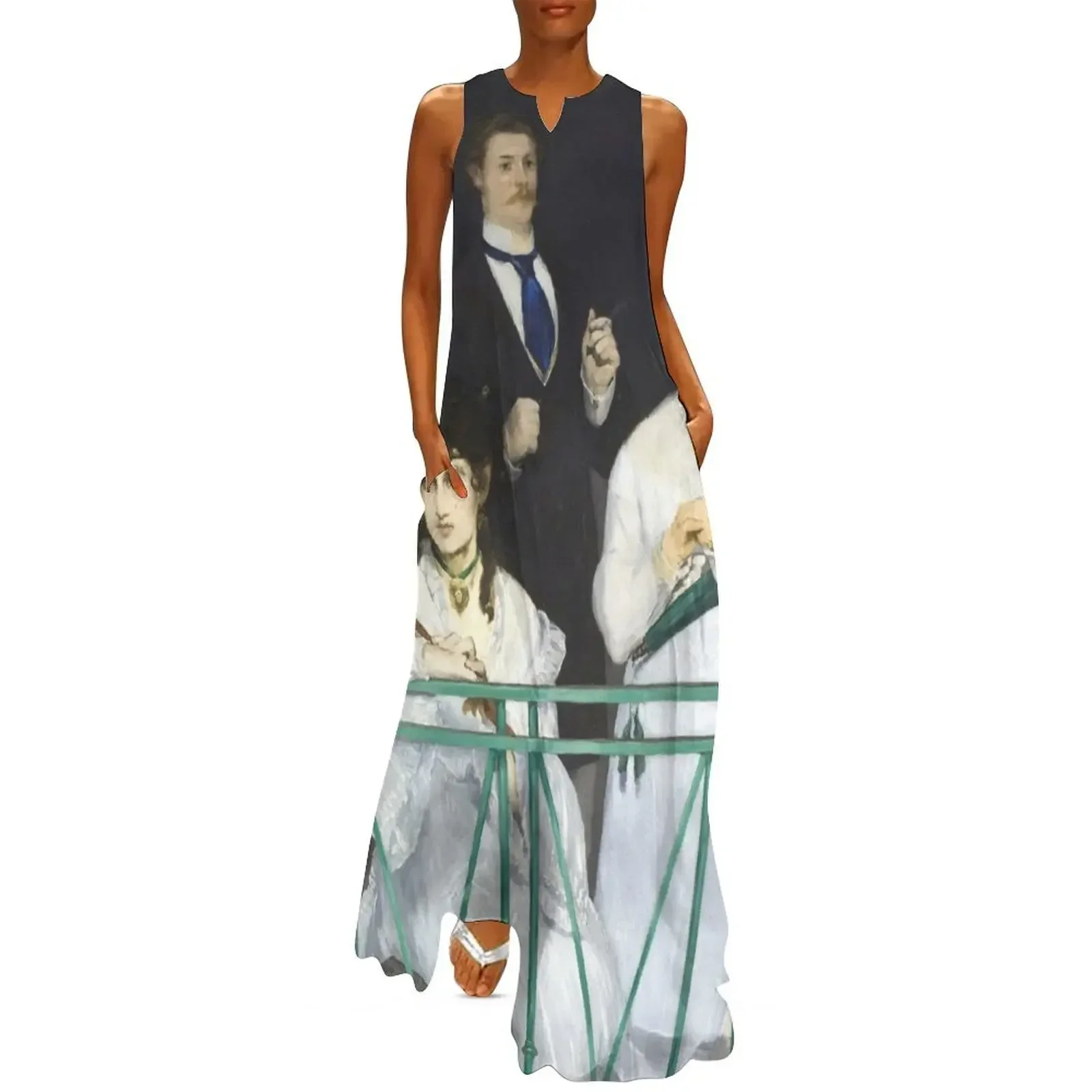 

HD. The Balcony, by Edouard Manet. HIGH DEFINITION Long Dress Dresses for wedding party Woman clothing Bride dresses Dress