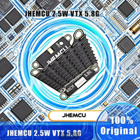 JHEMCU 2.5W VTX 5.8G 40CH Adjustable FPV Transmitter Built-in Microphone Heat Sink 2-6S 30X30mm for RC Airplane FPV Long Range