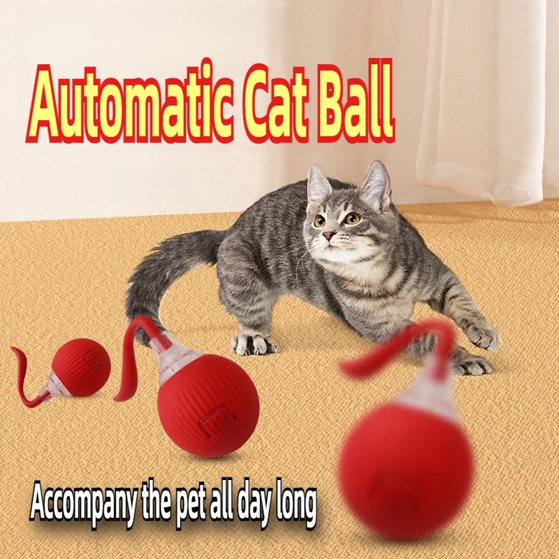 Automatic Rolling Ball Interactive Ball Cat Toys Pet Supplies Electric Dog and Cat Training To Imitate Rat Rechargeable Products