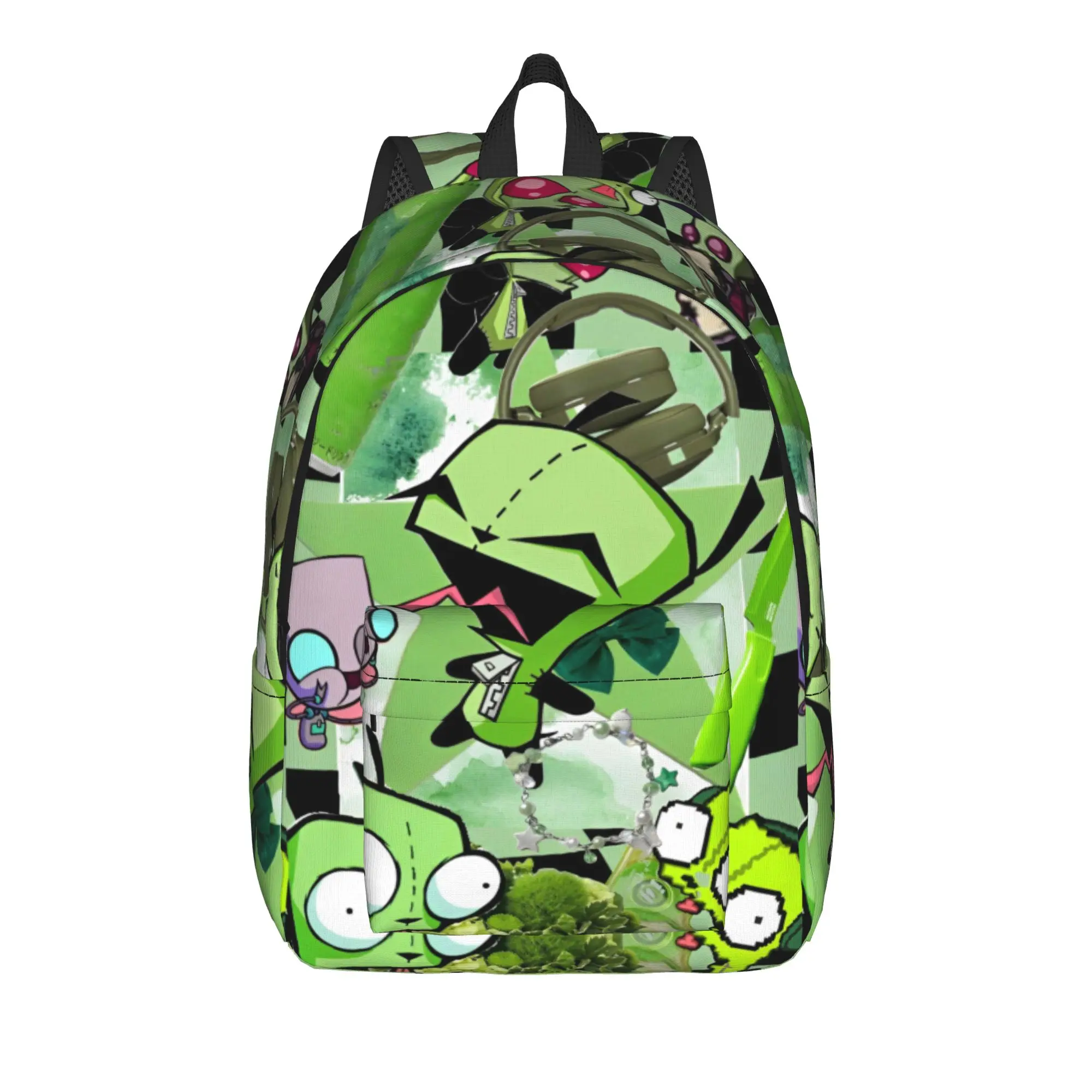 Cartoon Invaders Zims Classical Backpack Outdoor High School Business Daypack for Men Women Laptop Computer Canvas Bags