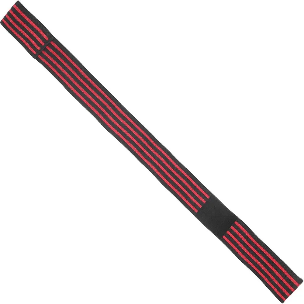 Adjustable Straps Elbow Compression Bandage Elastic Material Professional Grade Sports Elbow Brace Black And Red Stripes