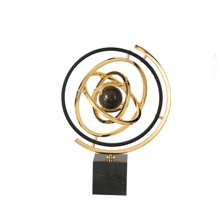 

Light luxury marble, globe, ornaments, home furnishings, creativity, American style, living room study