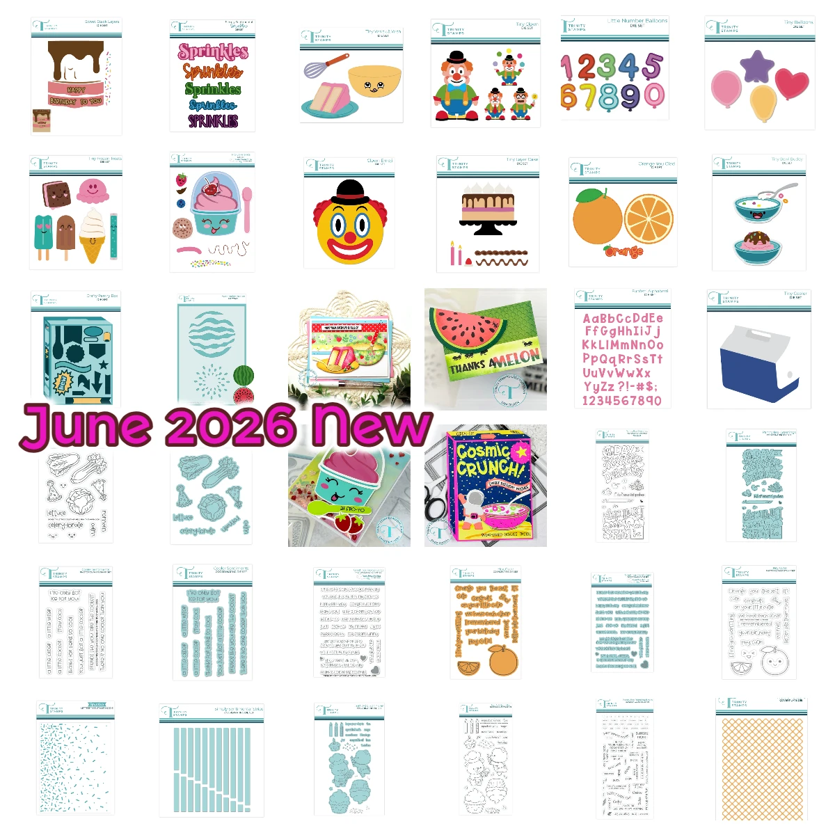 Novo Kit de Cortadores e Estampas de Metal Tiny Wisk & Wish para Scrapbook, Cartões de Saudação, Álbuns e Decoração de Calendários - Edição de Junho 2026