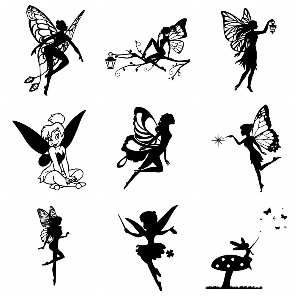 Hot fairy Stickers Ussr Rearview Mirror Cute Waterproof Removable Decal Car Window Bumper