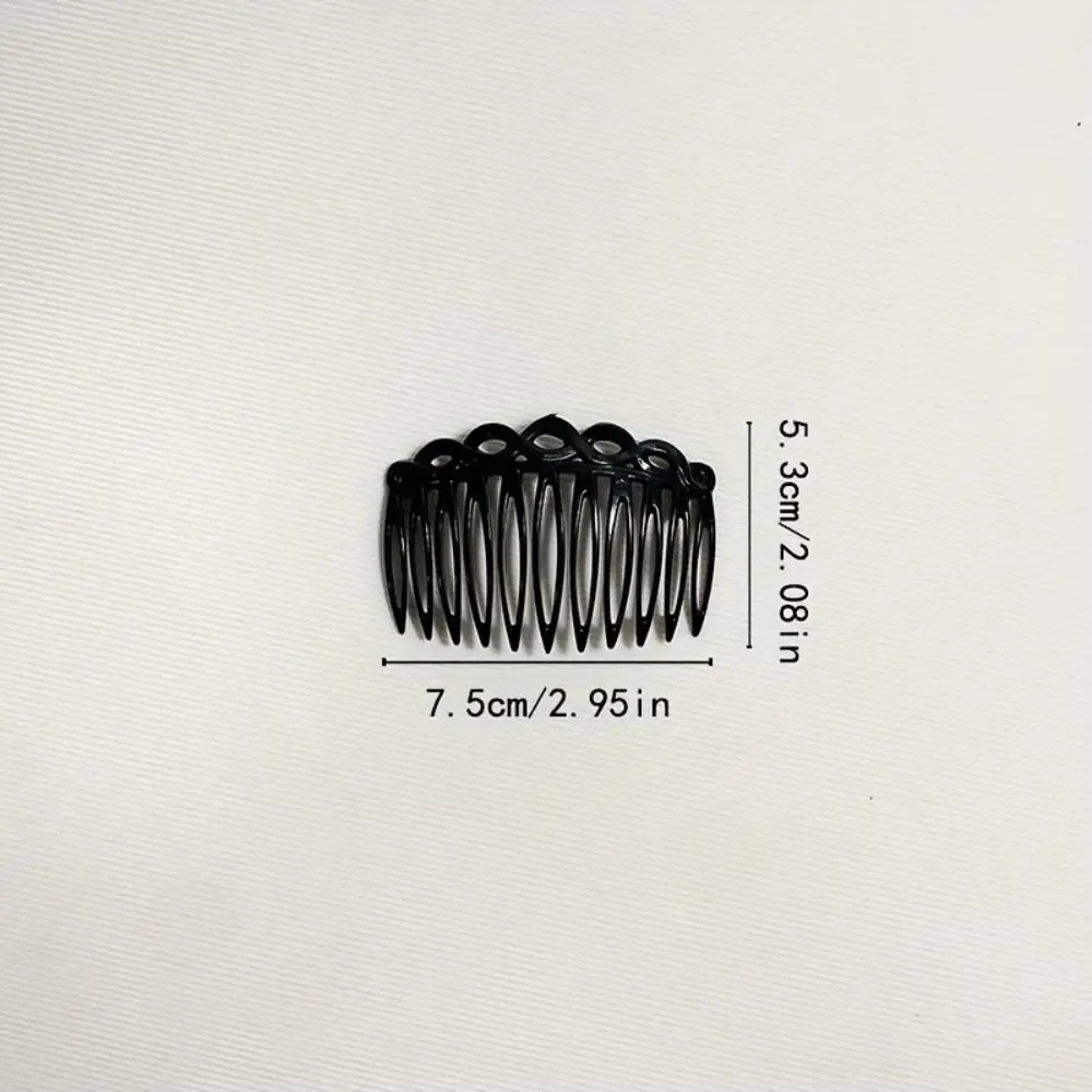 

Простые заколки для волос с 11 зубцами, расчески с прямыми зубцами, пластиковые вставленные расчески, универсальные прочные винтажные тканые заколки для волос, свадебные свадебные