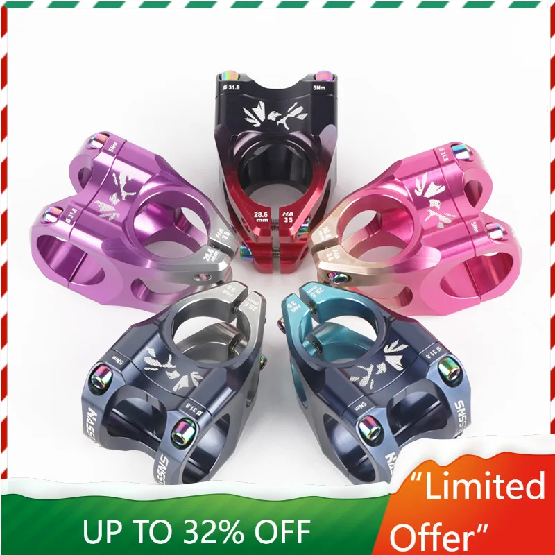 

HASSNS Ultralight Hollow 35MM Lightweight High Strength Downhill Stem Mountain Bike Full CNC Aluminum Handlebar