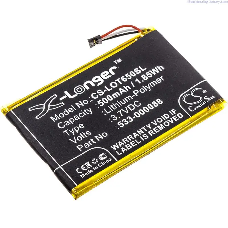 Replacement CS-LOT650SL 500mAh Battery 533-000088  AHB303450 for Logitech Touchpad T650  MX Master  please note the connector.