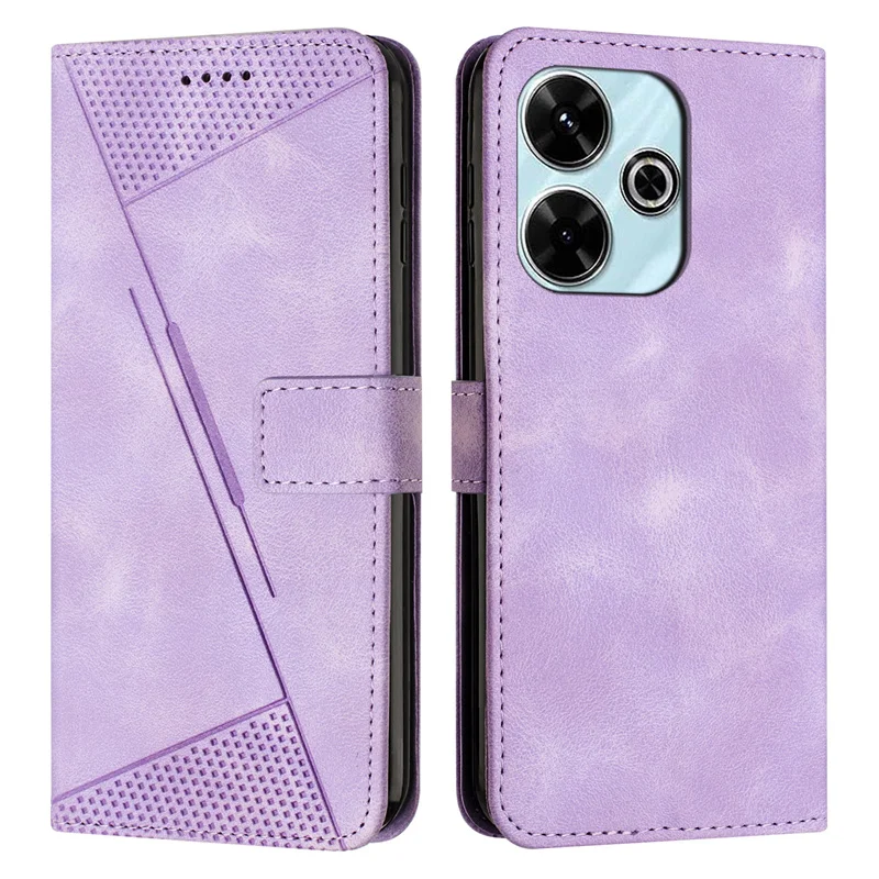 F6 M6 Pro 4G 5G Case Solid Color Leather Wallet Phone Cover For Funda Xiaomi Poco F6 Pro F6Pro M6 Pro 4G 5G Magnetic Flip Case