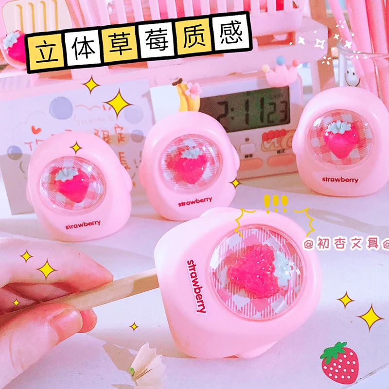 Imagem -04 - Kawaii Strawberry Pencil Sharpener Material Escolar Artigos de Papelaria Student Prize Kids Gift