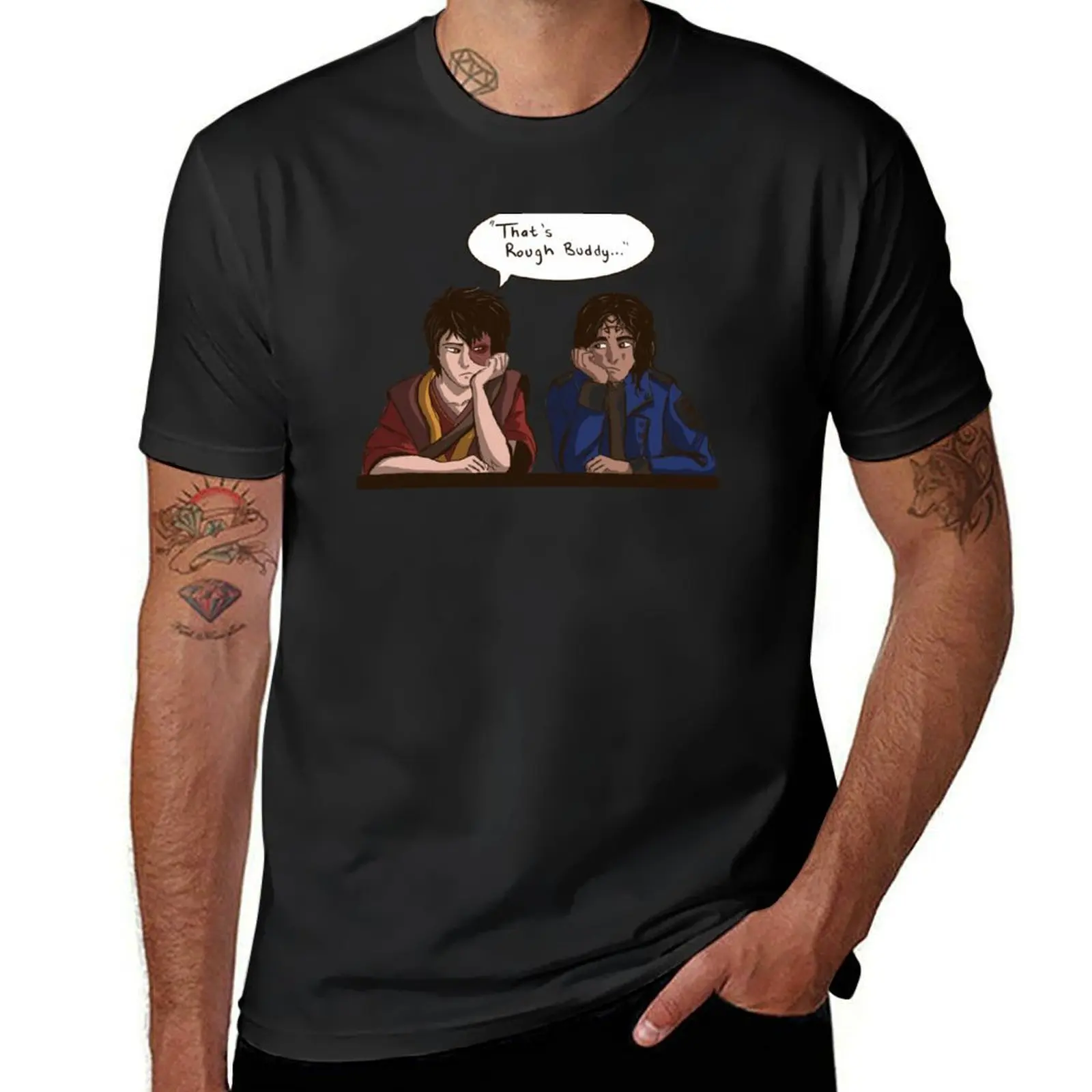 Kaladin Meets Zuko T-Shirt customizeds aesthetic clothes Men's t-shirt