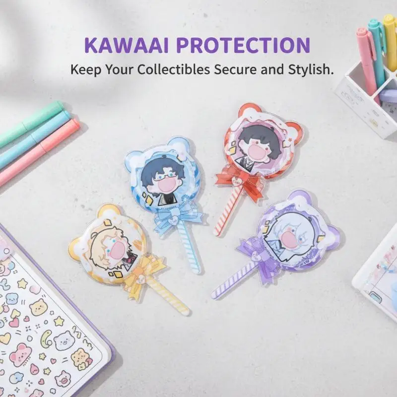 New Cute Cartoon Lollipop Shaped Badge Protective Cover Y2K 58mm Pins Beautify Handheld Decoration Display Accessories