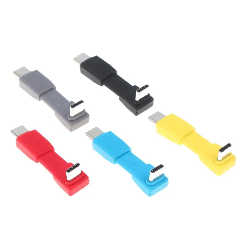USB4 Type C Short Cable 80Gbps Data Transfer 240W Fast Charging Tangle Free Portable Cord for Travel Laptop Power Bank
