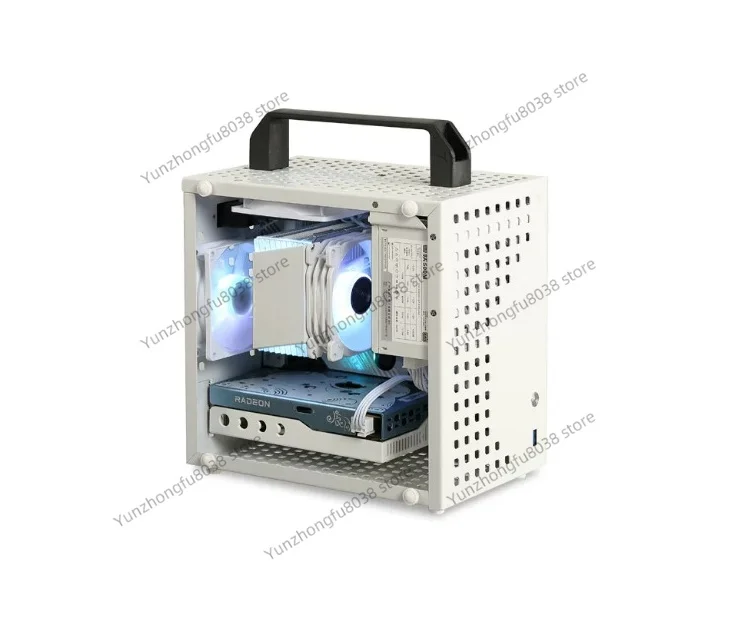 G60 Mini Desktop Computer ITX Small Chassis Portable A4 White SFX