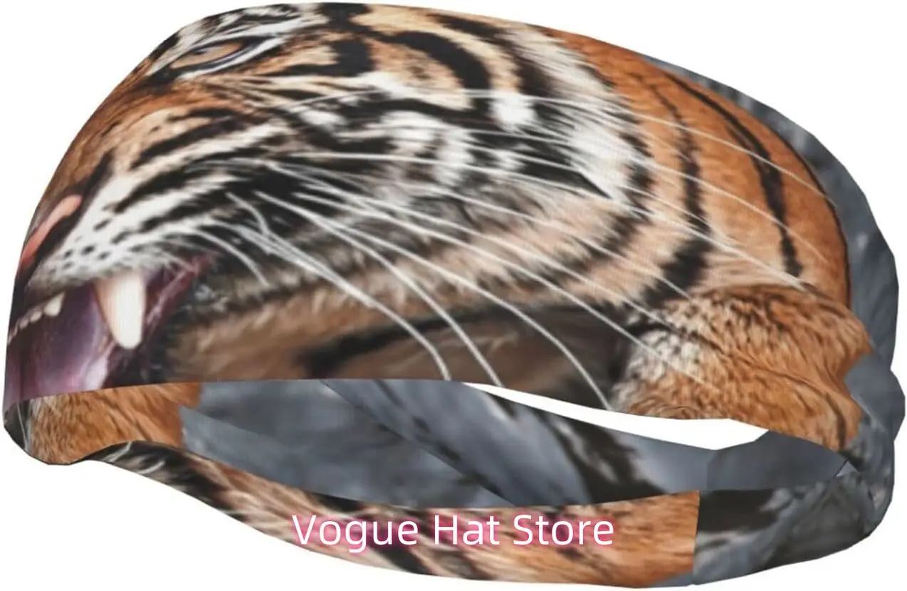 

Cool Tiger-05 Sweatbands Sports Headband,Breathable Sport Yoga Workout Turban Headband for Women Men Hair Accessories