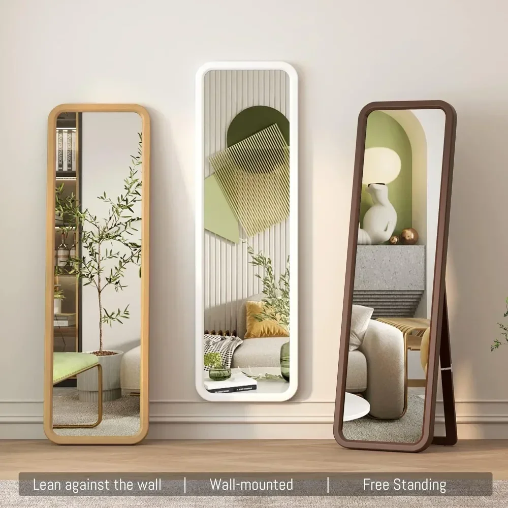 Solid Wood Mirror Easy to Clean Long Lasting Sturdy Construction Premium Quality Durable Build Stable Structure Easy Assembly