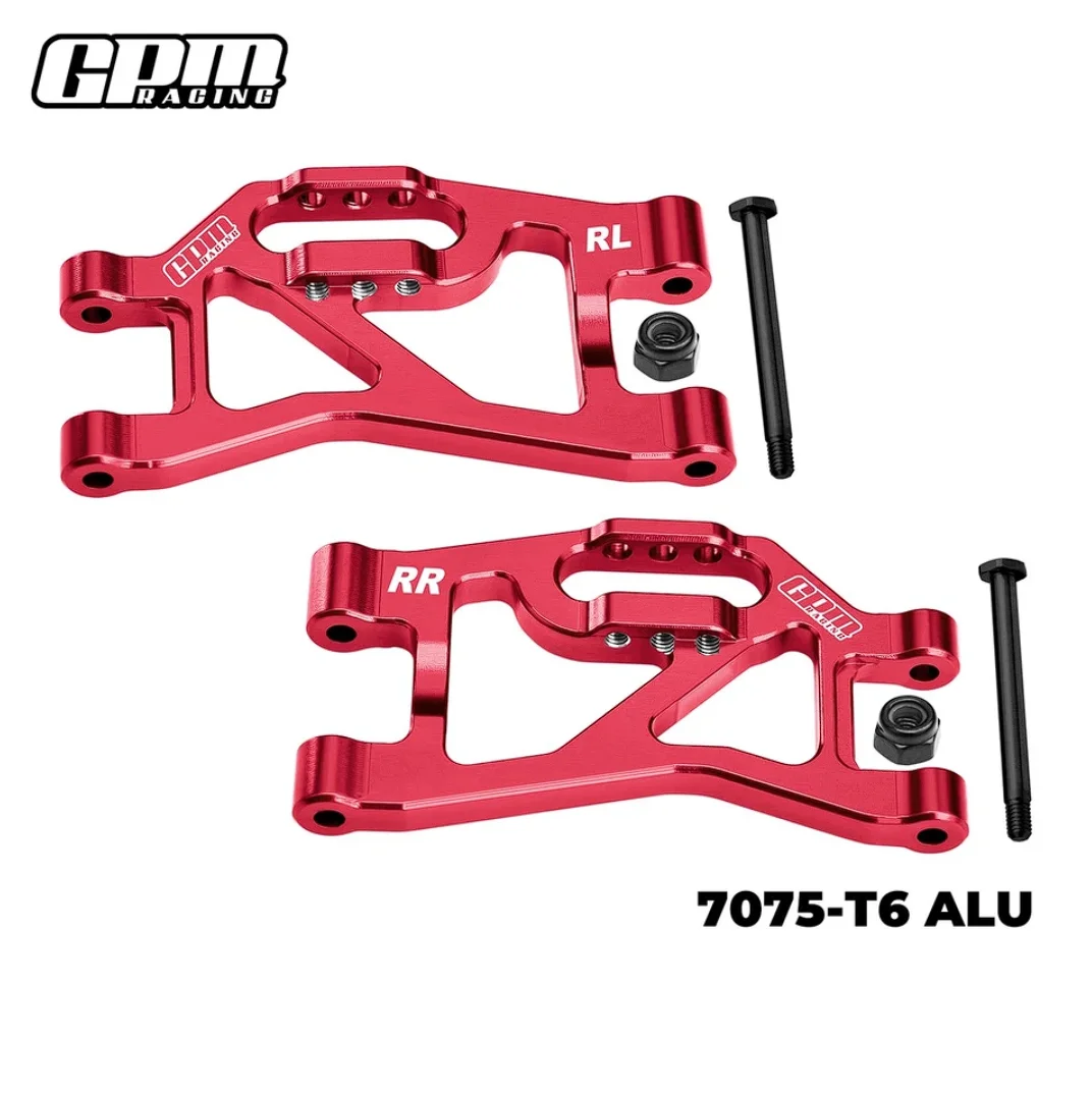 Brazos de suspensión inferiores traseros de aleación GPM CNC 7075 para TRAXXAS Mini Slash 10830