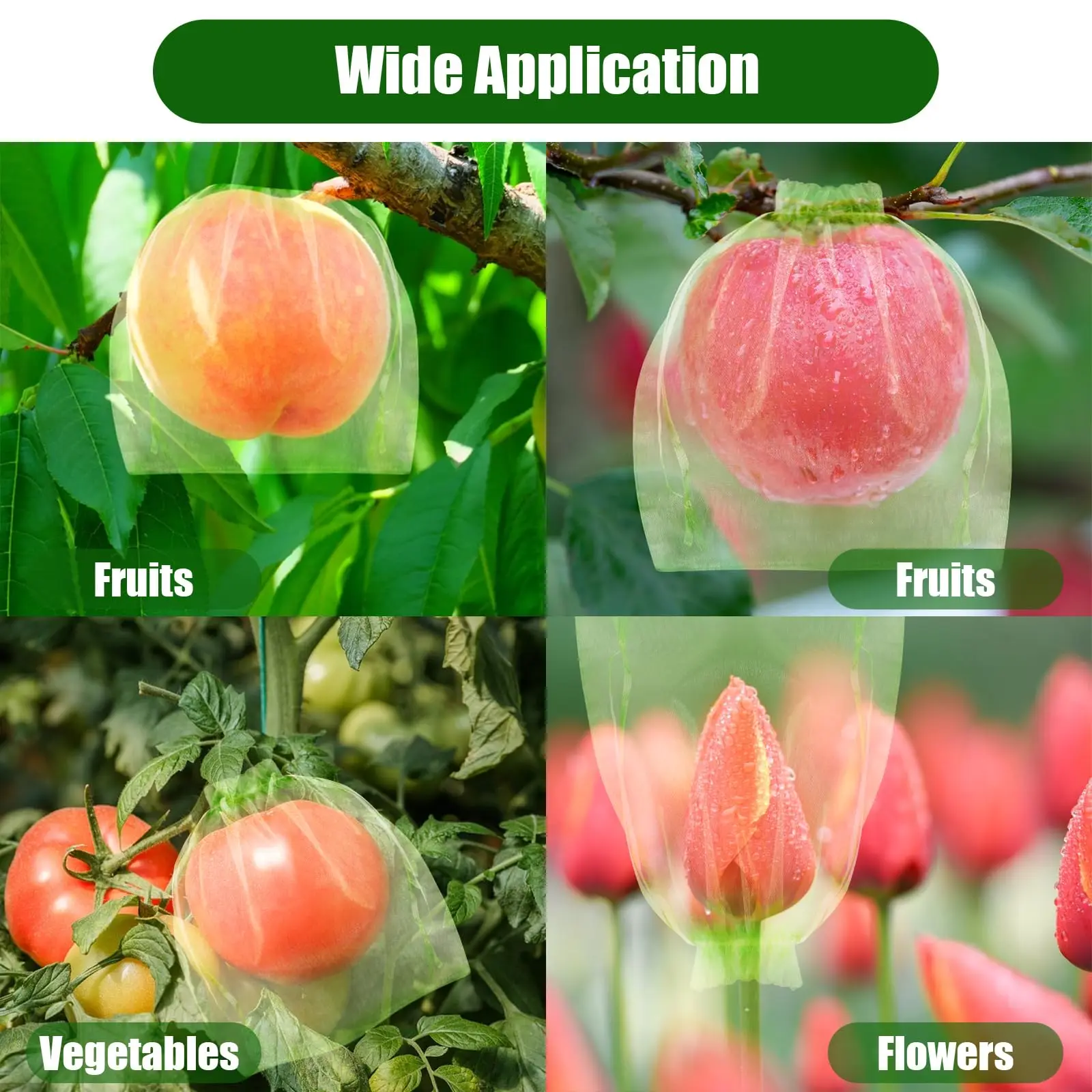 2026 New Fruit Protection Netting Bags Anti-Bird Mesh Cover Plant Grow Bags for Strawberry Grape Vegetable Garden Tools view 6