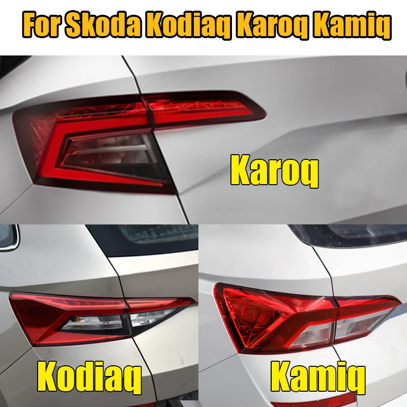 

Outer Inner For Skoda Kodiaq Karoq Kamiq LED Rear Bumper Light Brake Lights Turn Signals Tail Lamp Assembly