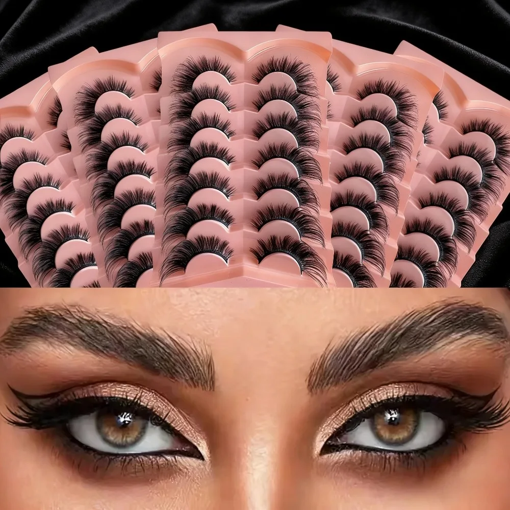 3D Cluster Korean Transparent Stem Lashes Glue and Tweezer Kit Comfort Fit Natural Makeup Look Perfect Holiday Gift