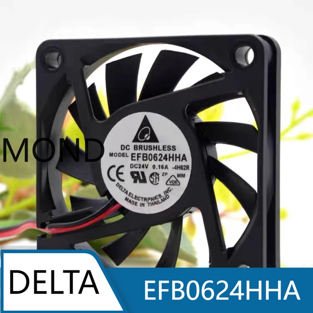 EFB0624HHA  6CM  24V 0.16A  6010 Inverter Ultra-thin Silent Cooling Fan Delta