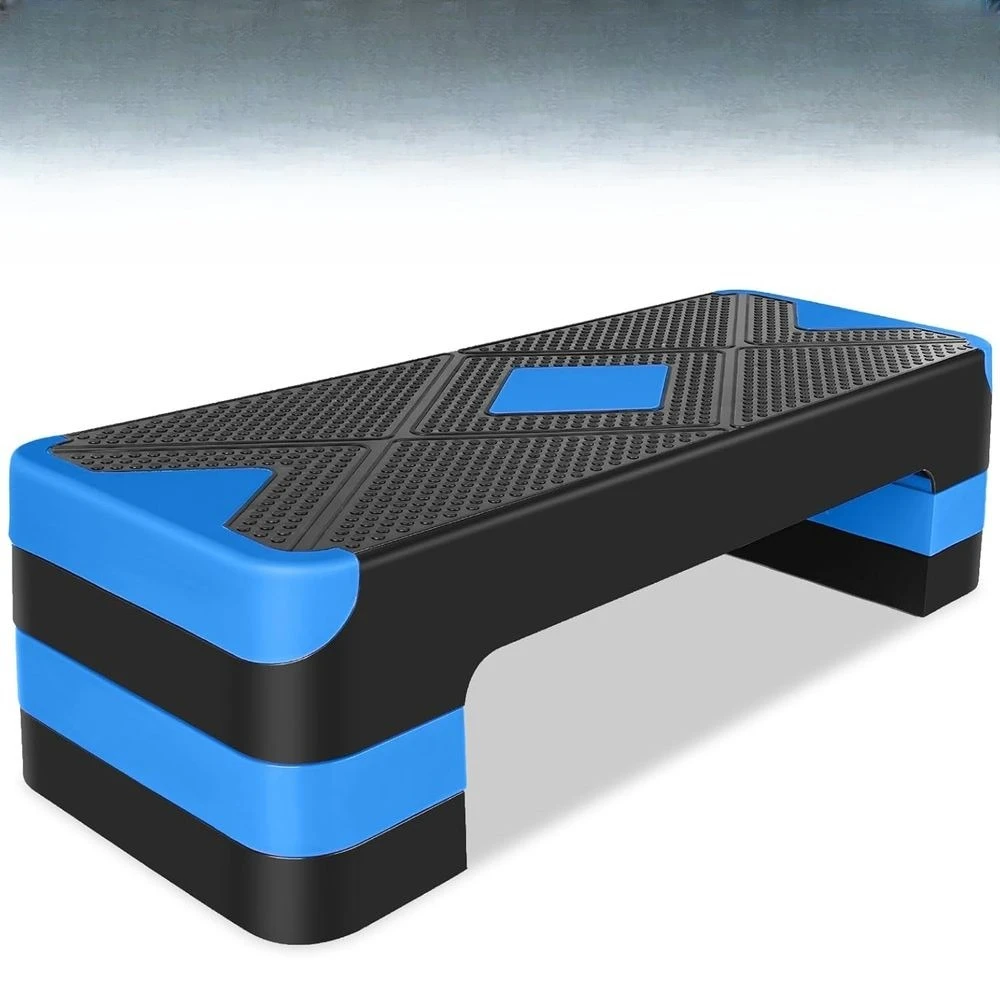 

Регулируемая степ-платформа 27 дюймов, степпер для упражнений 4-6-8 дюймов для домашнего спортзала, кардиотренировок и силовых тренировок