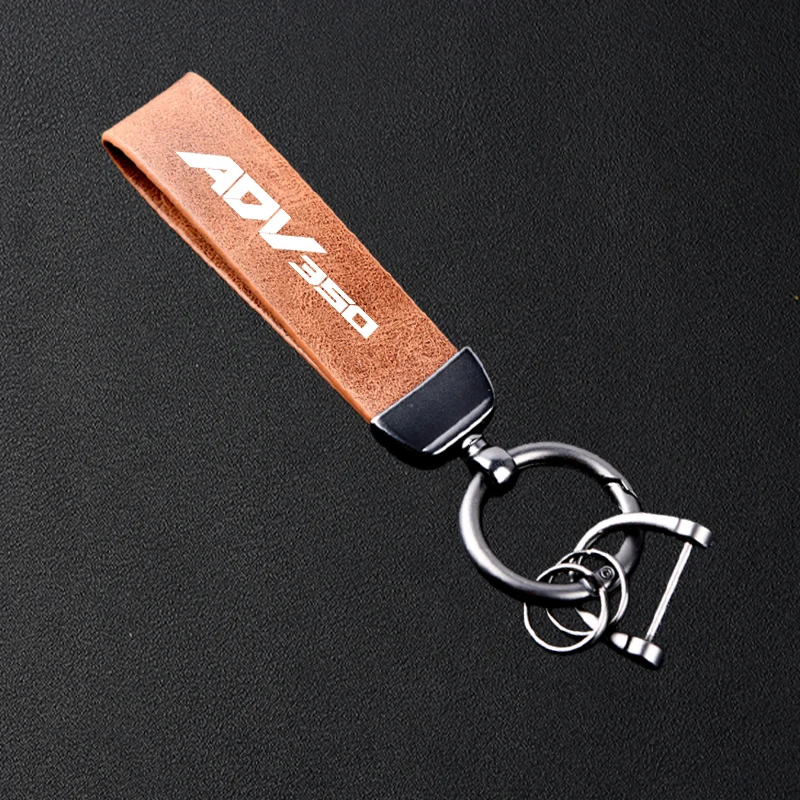 Para HONDA ADV350 ADV 350 Adv350 2022-2025 llavero de cuero de motocicleta de alta calidad accesorios de llavero de Metal