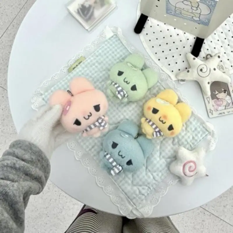 * Cute Band-Aid Rabbit Sweet Creative Cartoon Pattern Plush Toy Pendant Fashion Versatile Portable Decor Keychain Bag Charm Gift
