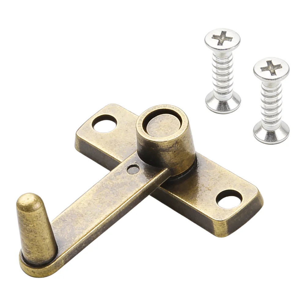 Practical Useful Latch Bolt Door Latch With Screws 56*49mm Bronze Cabinets Guard Latch Bolt Handle Kitchens Lock