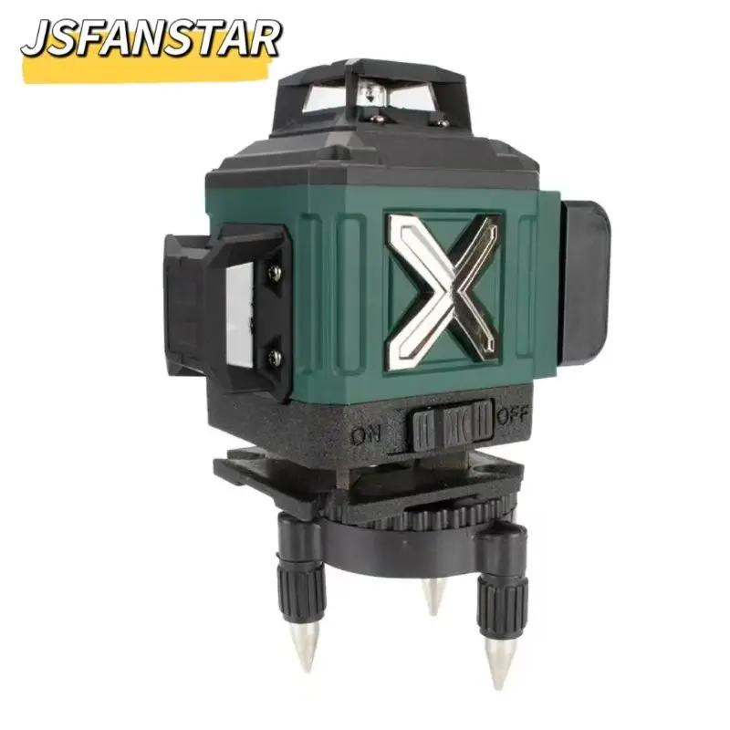 ATV4in1 Battery Powerd Adjustable Automatic Rotating Green 16 Lines Green 4d Laser Level Tool for Outdoor Work