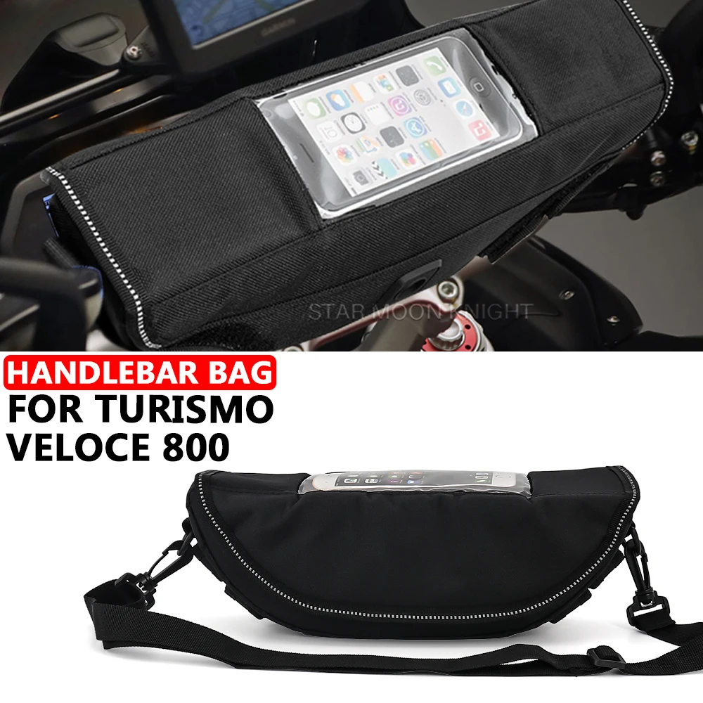 

For MV Agusta Turismo Veloce 800 Lusso RC SCS Rosso Motorcycle Accessories Waterproof Bag Storage Handlebar bag Travel Tool bag