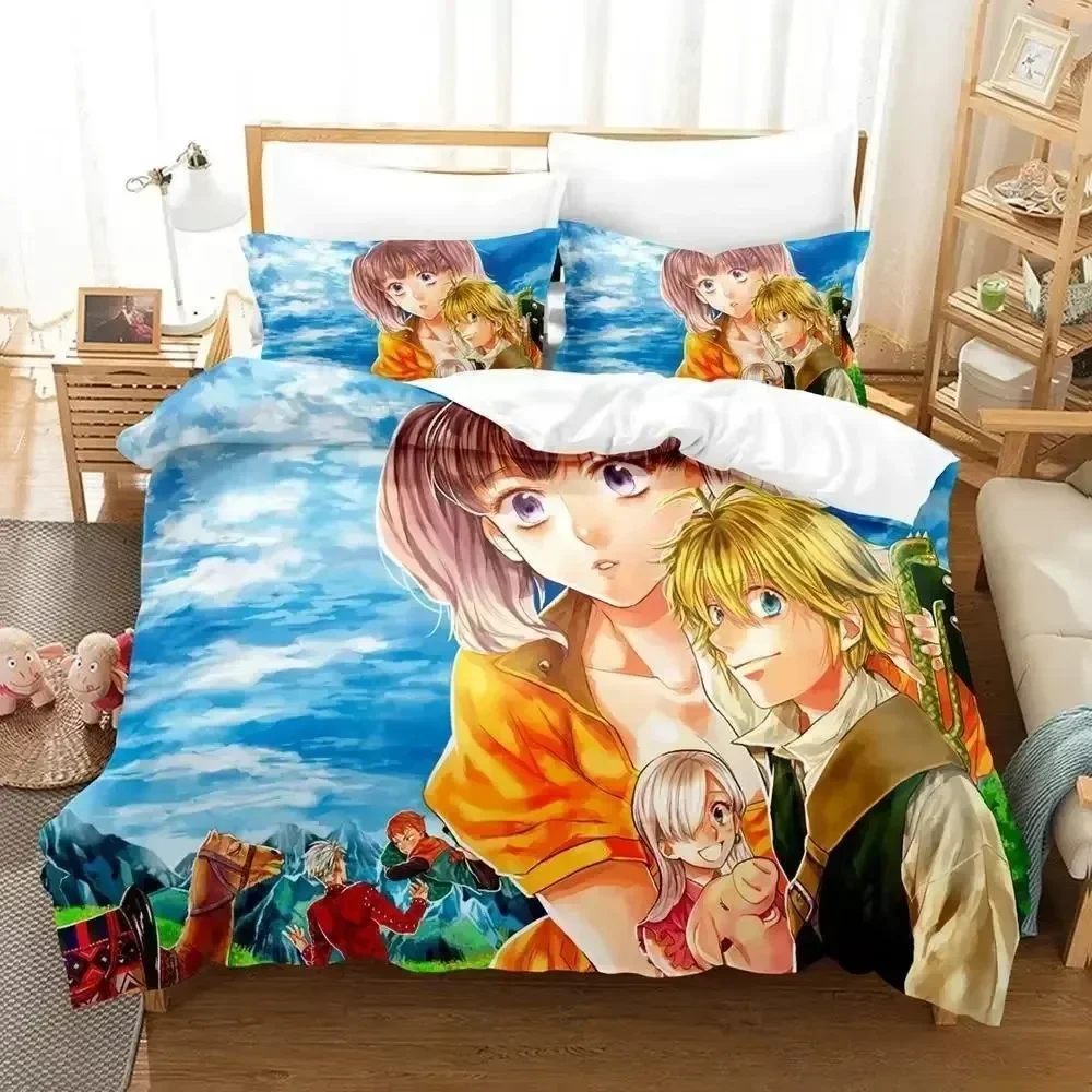 Luxury New 3D Print Escanor The Seven Deadly Sins Bedding Set Single Twin Full Queen King Size Bed Set Bedroom Duvet cover
