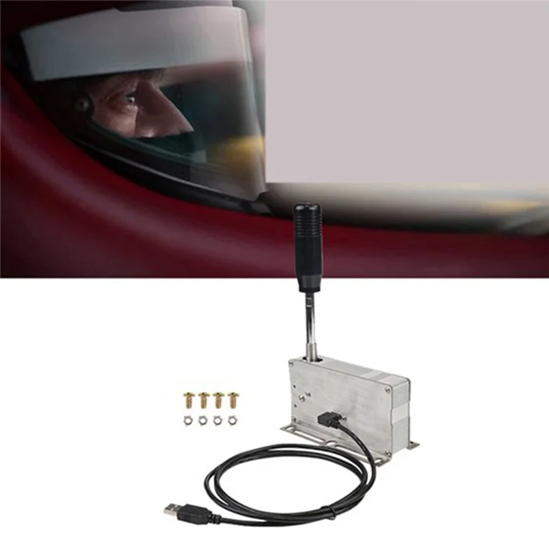 ألعاب سباق Sim بقوة H Gear Shift جهاز USB للكمبيوتر الشخصي متسلسل لـ Logitech G25 G27 G29 G920 G923 Thrustmaster T300RS/GT #6