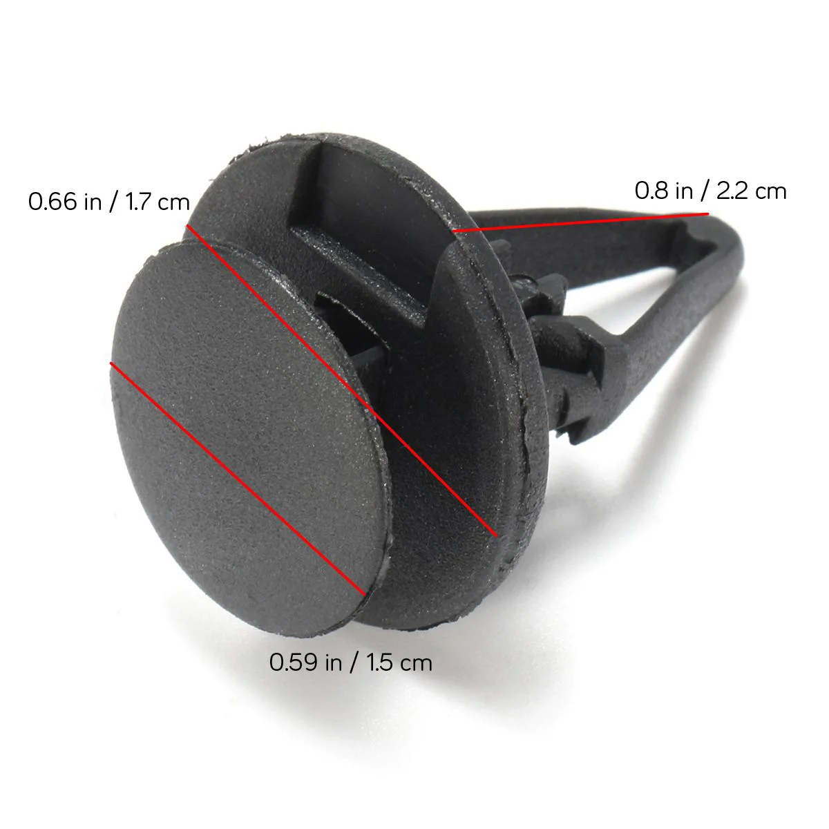 

50Pcs Car Door Panel Push Clips Nylon Trim Fastener for Automotive Bumper Engine Cover Shield Retainer Replacement