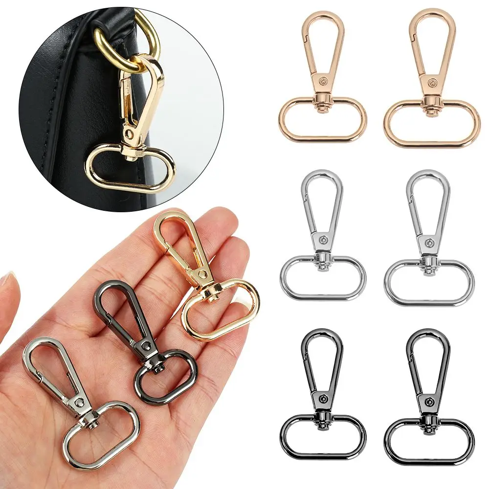 1Pcs Hardware Jewelry Making Split Ring DIY KeyChain Hook Lobster Clasp Bags Strap Buckles Collar Carabiner Snap