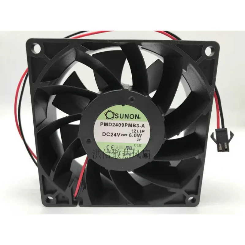 

HJY 1 piece SUNON PMD2409PMB3-A DC24V 6.0W 2-wire inverter cooling fan 9038 9cm