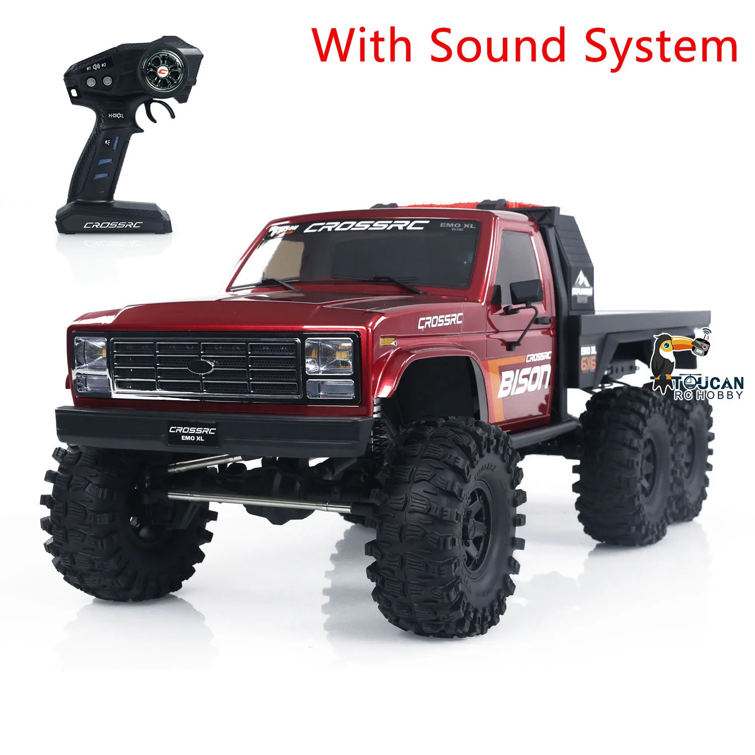 1/8 CORSSRC EMO XL RC Crawler Car 6WD Radio Control Off-road Truck Lights Sounds 2 Speed Transmission Finished Model Boys Toys