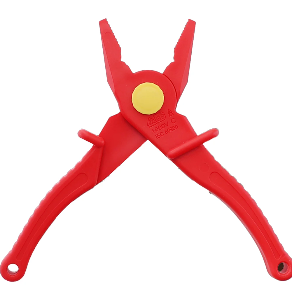 7.7 Inch VDE Insulated Plier Multi-Functional Flat Nose Plastic Plier Crimper 1000V High Voltage Electrician Plier