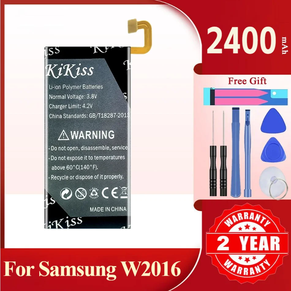 KiKiss Battery For Samsung W2016,EB-BW201ABE,2400mAh