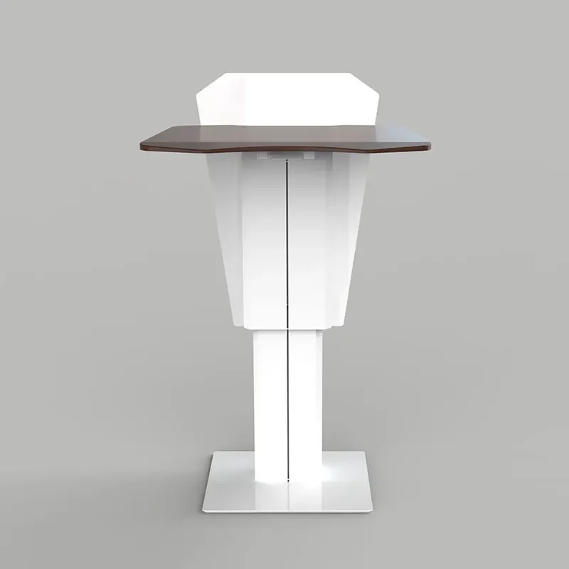 Electric lift lectern Conference speech Simple modern welcome desk Reception desk Shopping guide desk Host desks Lecture table