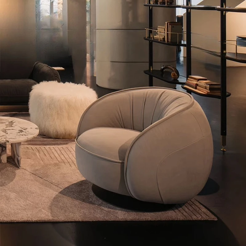 

Creative single sofa chair modern simple living room bedroom balcony casual rotating lazy chair